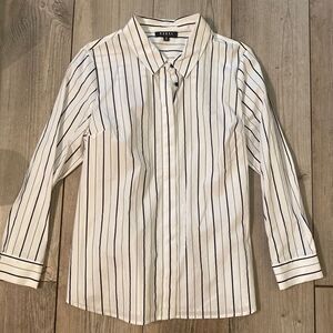 Rebel Wilson X Angels Size Women’s 1X Pinstripe button Up